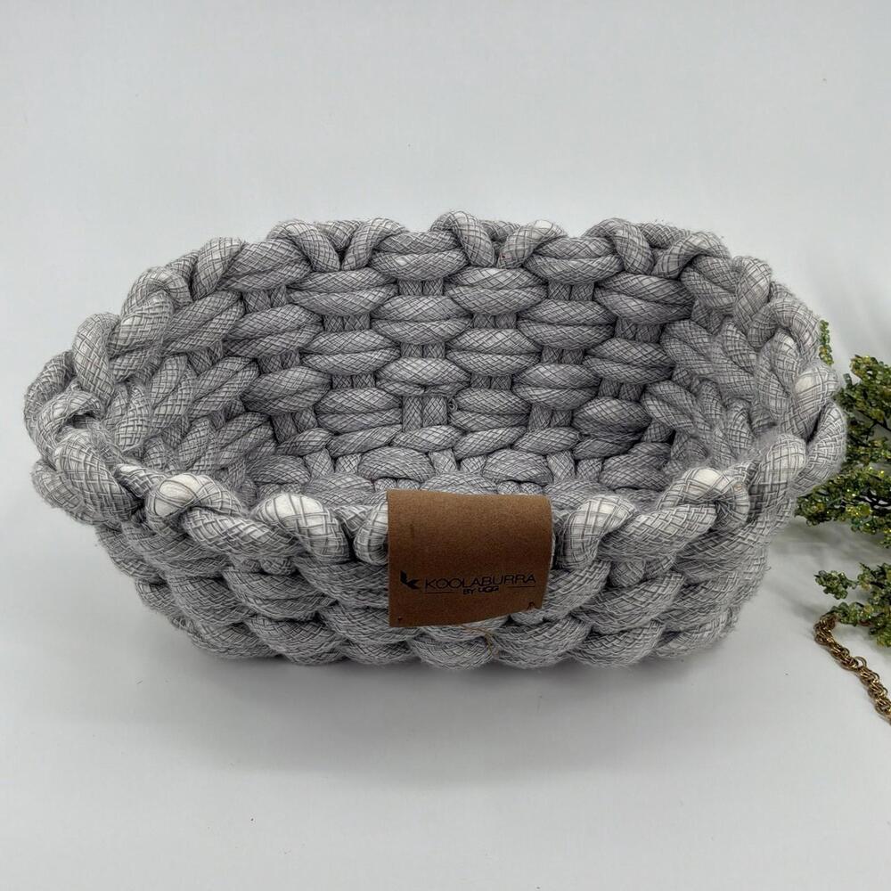 Kookaburra UGG Woven Rope Gray Ellie Storage Basket